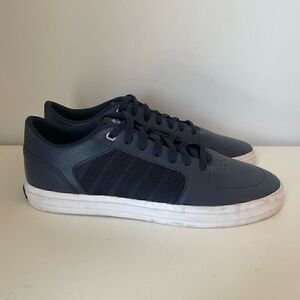 K-Swiss Mens Lace Up Blue Leather Shoes Size 11.5 Low Sneakers KaySwiss